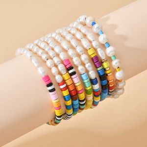 Lien Chaîne ZMZY Mode Boho Perle Perle Bracelet Multicolore À La Main D'été Plage DIY Bijoux Cadeau Pour Les Femmes Stretch Style G230222