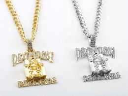 Link Deathrow Collier prisonnier tendance Hip Hop Mort Row Zircon Pendant 6059497