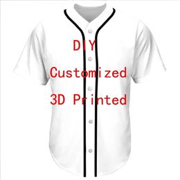 Link Drop VIP Tops DIY 3D Gedrukte shirts Personaliseerde honkbaljersey Women S Men S 220714