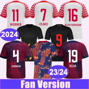 23 24 SZOBOSZLAI POULSEN MENS SOCUCER JERSEYS FORSBERG OLMO Laimer Haidara Klostermann Home Away 3rd Training Wear 2024 Special Editions Football Shirts