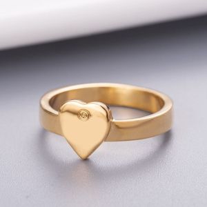 Link to Love Stud Ring For Man Heart Rings Designer for Women Engrave Letter Anillos Plated Gold Silver Rose Designer Ring Wedding Designer Sieraden Multi Styles ZL207