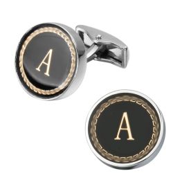 Links Nieuwe aankomst modebrief a d r h m manchetingen De Engelse alfabet manchet linkt mannen shirt charm cufflinks groothandel gratis verzending