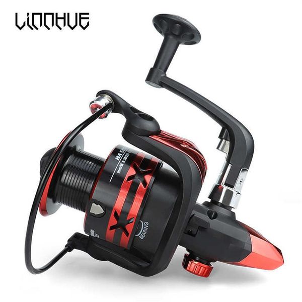 LINNHUE Moulinet de pêche HA1000-7000 Spinning Reel Rubber Grip 5 21 Max Drag 8KG Pêche à la carpe Accessoires de pêche en eau salée Pesca H10285y