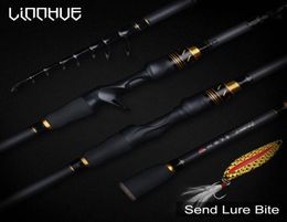 Linnhue Nouveau 18m 21m Pâchonne de pêche en carbone Terbe coulée Rod de pêche de voyage Light 535G 8 gr 7 section Tackle de pêche1325121