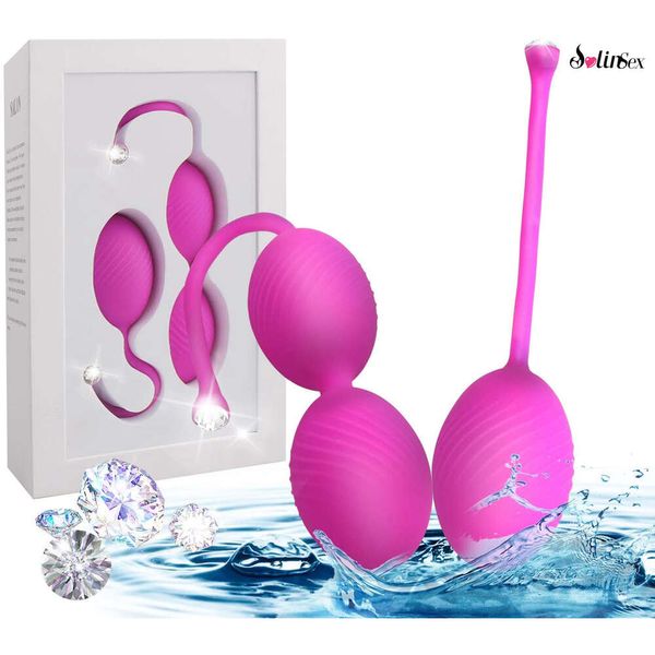 Linsexy Safe Silicone Smart Vibrator Kegel Ball Ben Wa Ball Vagin Termer la machine d'exercice Toy sexy pour femmes Kegel Weights Ball