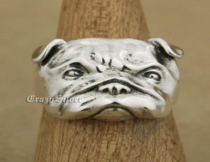 Linsion 925 Serling Silver mignon shar pei charms ring ring ta33 US taille 7 à 157520845