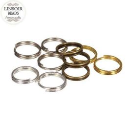Linsoir 200pcslot anillos de salto abierto conectores de anillos divididos de color dorado para joyas que hacen bricolaje F9065541583