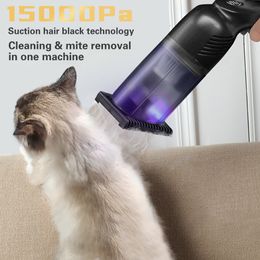 Lint Removers Dispositif d'aspiration de poils d'animaux sans fil Élimination des acariens Absorbeur Fournitures de nettoyage Ménage Aspirateur UV portable pour chat chien 230714