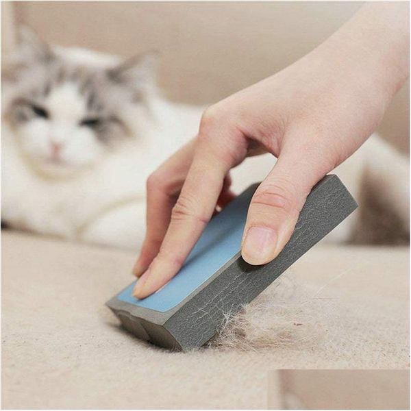 Rouleaux de charpie Brosses Chien Chat Réutilisable Mousse Éponge Brosse Accessoires Pour Animaux De Compagnie Pour Meubles Tapis Sièges De Voiture Vêtements Jk2012Xb Drop Del Dhce6