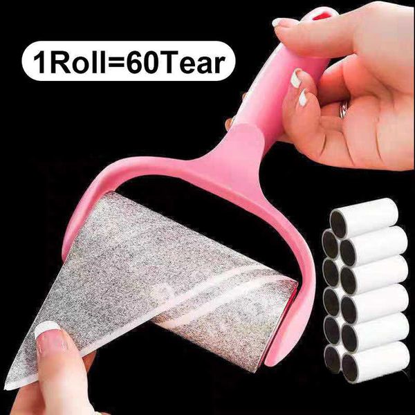 Lint Rollers Brushes Lint Roller Remover Clothes Hair Clean Roller Pet Cats Hair Remover Sticky Brushes Lavable Lint Roller Ménage Outils de nettoyage Z0601