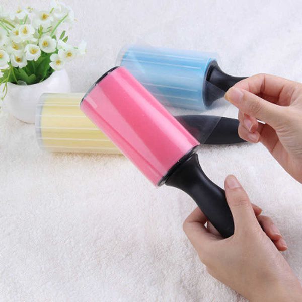 Lint Rollers Brosses Lint Rollers Réutilisable Lavable Lint Roller Sticky Silicone Dust Wiper Pet Hair Remover Brosse de nettoyage Outils pour Pet Cloth Z0601