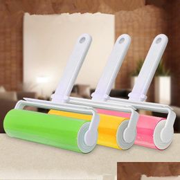 Lint Rollers Brushes Lavable Lint Dust Remover Roller Brosses de nettoyage réutilisables pour vêtements pour animaux de compagnie Cheveux Outils collants 3 6Rr Fb Drop D Dhhhq