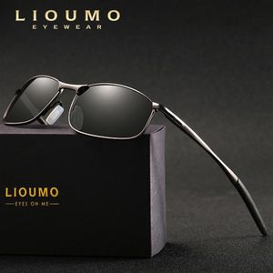 Lioudmo merkontwerp nieuwe luchtvaart mannelijke zonnebrillen gepolariseerde bril goggles mannen dames zonnebril hd drive spiegel glazen2120