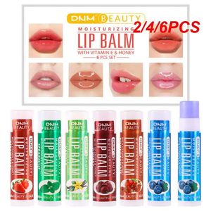 Bálsamo labial 2/4/6PCS Lápiz labial hidratante Taza de cera Labio Bebé Bálsamo labial Maquillaje Labios completos Color Lindo humectante Aroma débil 231202