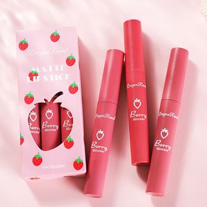 Lip Balm 3PCS DRAGON RANEE Velvet Matte Lip Glaze Matte Waterproof Non-marking Lipstick Long Lasting Lip Glaze MAKEUP 230712