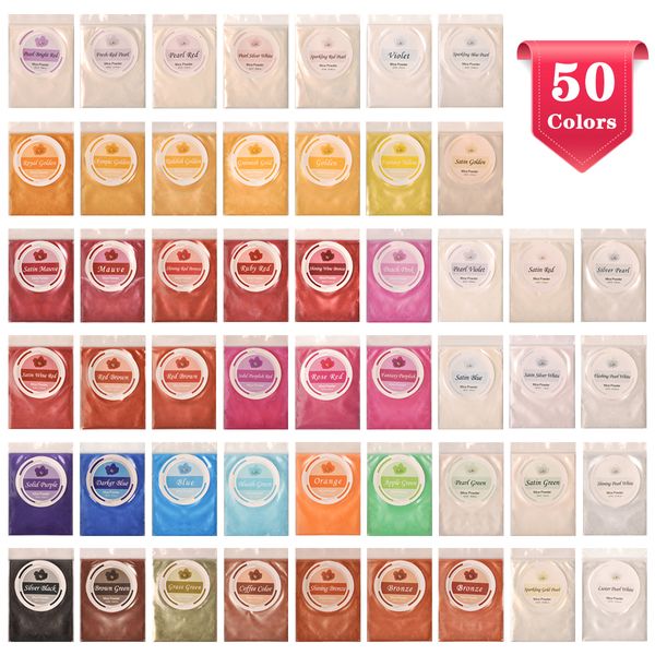 Bálsamo labial BIUTEE 50 colores Mica Pigmento Brillo de labios Brillo Belleza Colores de labios Diseño de arte para uñas Maquillaje 10g 5g cada uno 230712