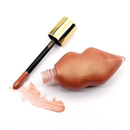 Lippenbalsem Custom Mondvormige Ginger Mint Plumping Lip Oil Vocht Voeden Makkelijk te dragen Private Label Bulk Make-up Zonder doos 230712