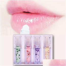 Baume à lèvres Heng Fang Flower Roll-On Clear Lip Oil Hydratant Hydratant Lèvres Traitement Hydratant Baume Liquide Drop Livraison Santé Bea Dhht8