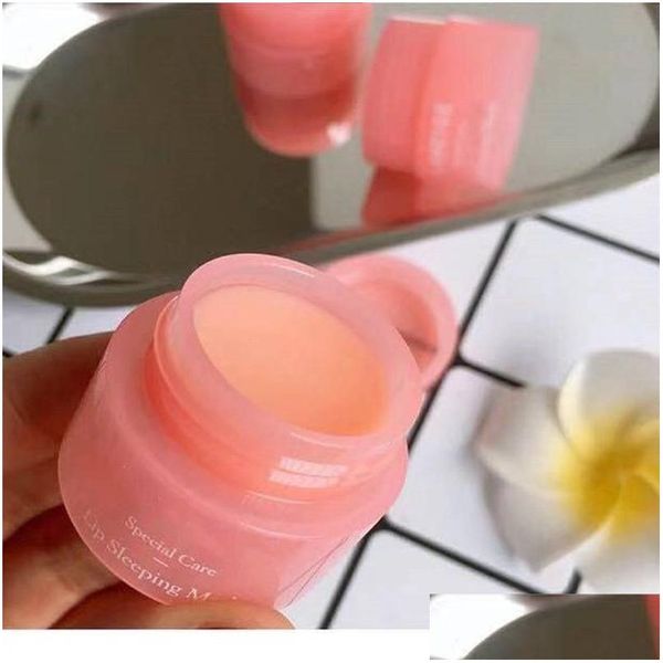 Bálsamo labial Marca coreana Cuidado especial 3G Slee Mask Lápiz labial Hidratante Labios Cosméticos Maquillaje natural Gota Entrega Salud Belleza Dhi3J