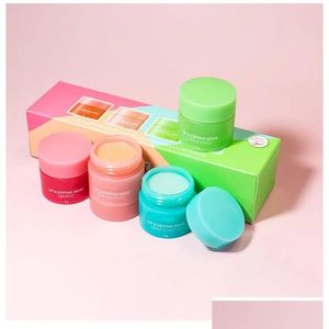 Lippenbalsem Koreaans merk Speciale zorg 8G lippenbalsem Slee-masker 4 stks / set Geparfumeerd Voedzaam Hydraterend Drop Delivery Gezondheid Schoonheid Make-up L Dh2Rj