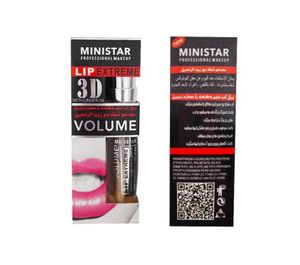 Baume à lèvres Ministar liquide extrême 3d Gingre blanc huile longlasting brillant sexy super volume dodut it brillant hydratant tint4656635