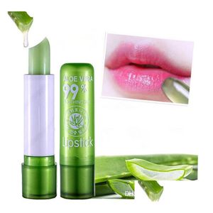 Bálsamo labial Nueva planta natural a prueba de agua Gel de aloe Lápiz labial Color mágico Cambio de temperatura Color Protección contra la humedad Entrega de gotas Heal Dhkfz