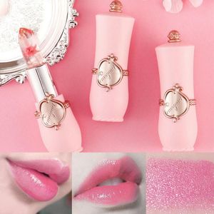 Lip Balm Temperature Color Changing Crystal Jelly Lipstick Flower Gloss Transparent Lasting Moisturizer Care QBMY