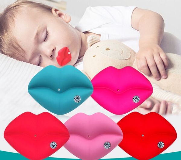 Chupete de Color de labios de silicona divertido chupete para bebé chupete de broma para niños pequeños pezones de ortodoncia mordedor para bebé Navidad