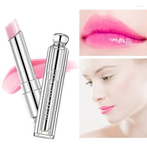 Brillo de labios, 1 Uds., cambio de Color con la temperatura, nutre los labios, cuidado de larga duración, hidratante, lápiz labial Natural, cosmético de belleza