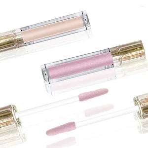 Lipgloss 10 stuks parelglitter groothandel cosmetica glanzende lipgloss pigment veganistische verpakking goud private label geen merk