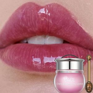 Brillant à lèvres 1PC huile de miel de fleur de cerisier hydratant nourrissant Anti-rides soin masque Anti-fissuration lèvres sommeil ridules