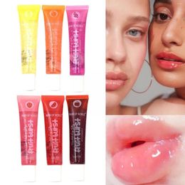 Lip Gloss 1pc olie geurende plompachtige slang hydraterende lijnen prima verminderen cosmetica glanzende vrouwen make -up y7g3