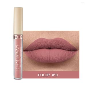 Brillant à lèvres 1 pièces Nude rose 12 couleurs mat liquide rouge à lèvres Mate étanche longue durée hydratant brillant à lèvres maquillage Cosmet