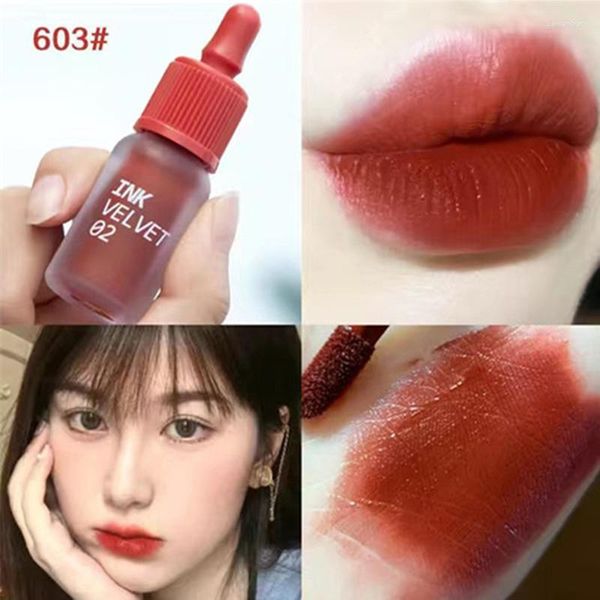 Lip Gloss 2024 6 Color Matte Tying Moisturizer Liquid Lipstick Liquid Lipstick Impermeable largo duradero Cosmética Cosmética de maquillaje coreano