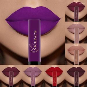 Lipgloss 24 kleuren fluweel matte naakt vloeibare lippenstiften waterdicht bruin rood langdurige anti -aanbak cup tint make -up cosmetica