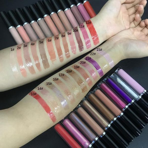 Brillant à lèvres 30pcs Personnaliser Effacer Huile Repulpant Marque Privée Nude Brillant Lipgloss Gros Pigment Vegan Cosmétiques Articles De Maquillage