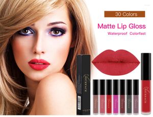 Brillant à lèvres 34 Couleurs Nude Mat Liquide Rouge À Lèvres Rouge Mat Étanche Longue Durée Hydratant Lipgloss Maquillage Cosmétiques