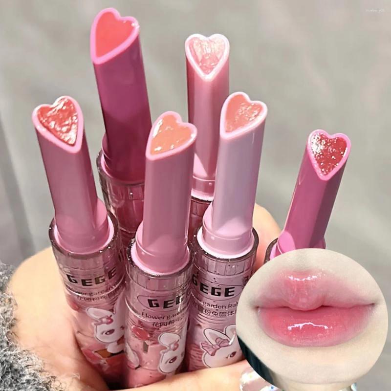 Lipgloss 3PCS Garden Pink Solid Jelly Mirror Water Fade Line Feuchtigkeitsspendender, feuchtigkeitsspendender Glasur-Lippenstift