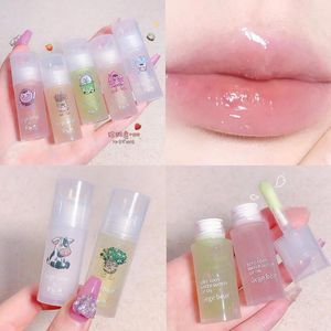 Lip Gloss 4G Leuke vrouwelijke fruit kristalgeleiolie Hydrateren Vollings getinte heldere blam zorg Koreaanse comestic gereedschappen