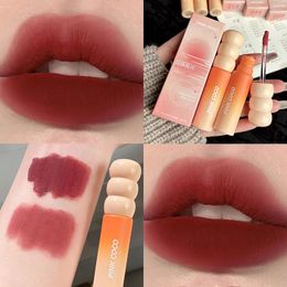 Lipgloss 5 Kleuren Matte Fluwelen Lippenstift Modder Hydraterende Waterdichte Luchtglazuur non-stick Cup Lippen Koreaanse Make-Up Cosmetische