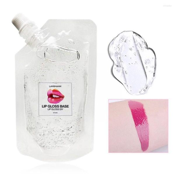 Brillo de labios 50ml Gel de base transparente Material de esmalte Hidratante sin olor Versagel Brillo de labios para kit de bricolaje P6W4