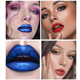 Brillo de labios 5 colores Azul Peel-off Stain Impermeable Duradero Esmalte Mate Estancia Base Color Tinte Tear Off Lápiz labial líquido