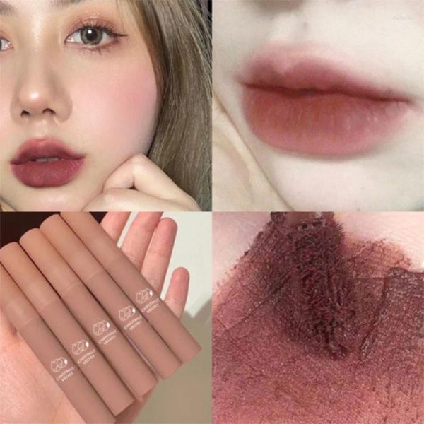 Daimanpu – rouge à lèvres 6 couleurs, glaçage châtaigne, boue, cosmétiques de beauté, brume velours nuage mat, maquillage durable, TSLM1
