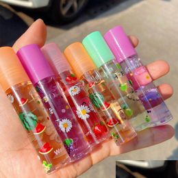 Lipgloss 6 Kleuren Spiegel Water Transparant Glas Glazuur Olie Waterdichte Vloeibare Lipstick Lipgloss Lippen Cosmetica 6Pcs Drop levering Hij Dh4Oh