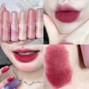 Lip Gloss 6 kleuren Rood modderglazuur fluweel Matte klei waterdichte langdurige non-stick cup tint make-up make-up