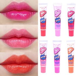 Lip Gloss 6 kleuren Scheerbare slang glazuur hydraterende langdurige sexy rode lippenstiftvrouw traan make -up cosmetica