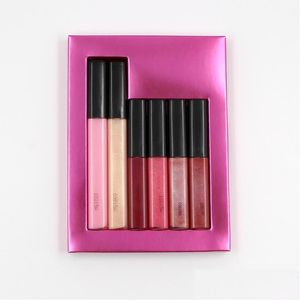 Lip Gloss 6pcs Box FL Lippen Make -up dikke kit Holiday Style for Women Moisturizer Nutrition Hydrating Lipgloss Set Drop Delivery Heal Dhmly