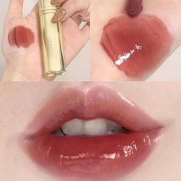 Brillant à lèvres 8 couleurs miroir eau glaçure étanche durable liquide hydratant maquillage rouge à lèvres cosmétiques longue lisse soins A0S9