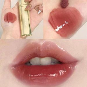 Brillant à lèvres 8 couleurs miroir eau glaçure cosmétiques imperméables maquillage soin lisse longue hydratante durable rouge à lèvres Li Y4E1