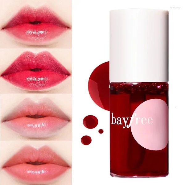Brillo de labios 8 colores jalea hidratante taza no pegajosa lápiz labial líquido Sexy cereza rojo rosa brillo tinte labios coreanos maquillaje